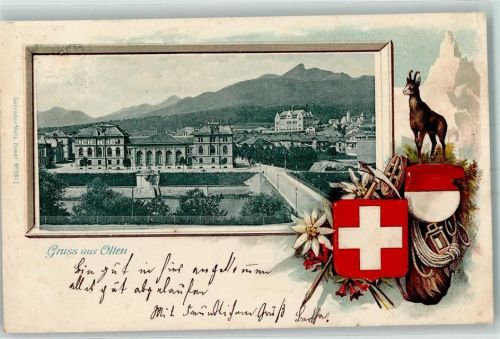 Olten 1902 Passepartout AK