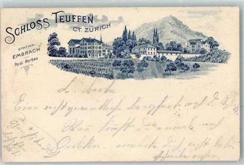 Teufen ZH 1903 Schliss Teuffen