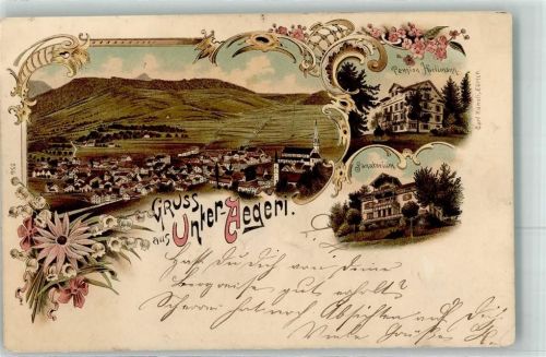 Unterägeri 1899 Pension Hürlimann Sanatorium Verlag Künzli Nr 556