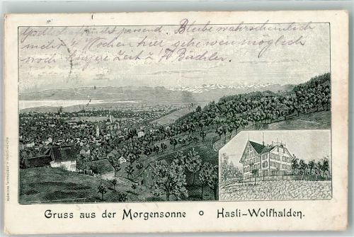 Wolfhalden 1911 Hasli Morgensonne