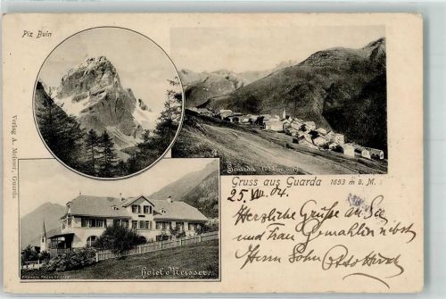Guarda 1904 Piz buin Hotel Meisser