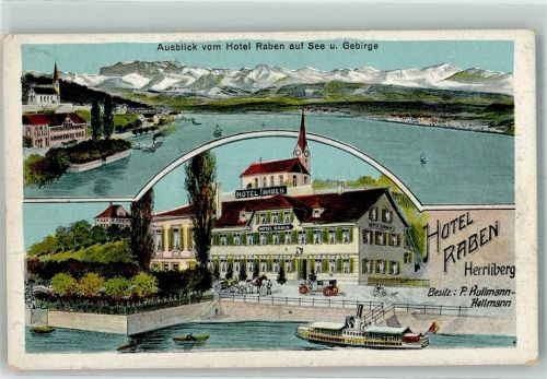 Herrliberg Hotel Raben P. Rullmann-Kollmann Raddampfer Speer
