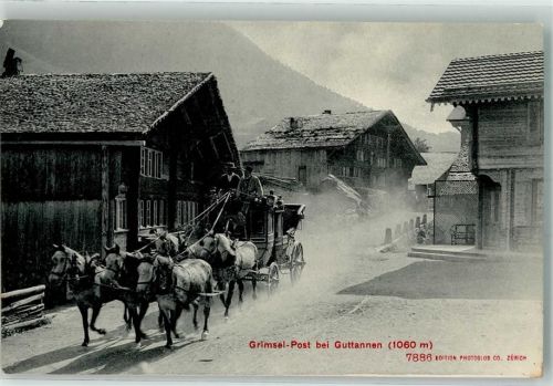 Guttannen Grimsel Post Postkutsche