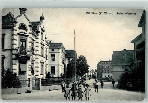 Pfäffikon ZH 1916 Bahnhofstrasse