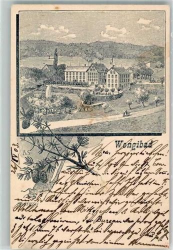 Affoltern im Emmental 1903 Vorläufer Wängibad Ort lt. Stempel