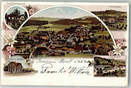 Worb 1905 Rüttihubelbad Bahnhof