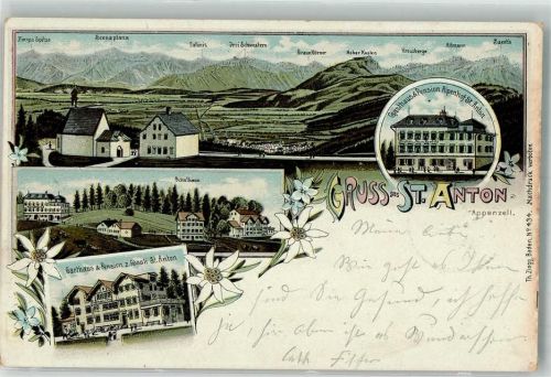 St. Anton 1902 Gasthaus Pension Alpenhof und Rössli