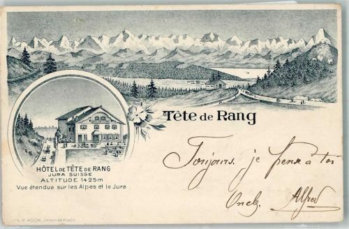 Tete de Ran 1900 Hotel Vorläufer