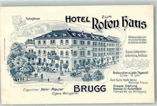Brugg AG Hotel zum Roten Haus FOTO KEINE AK