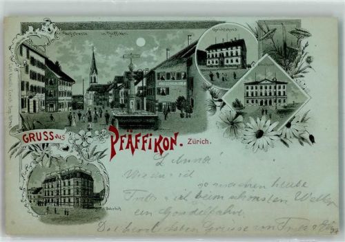 Irgenhausen 1899 Mondschein Dorfstrasse Amtsgericht Bahnhof
