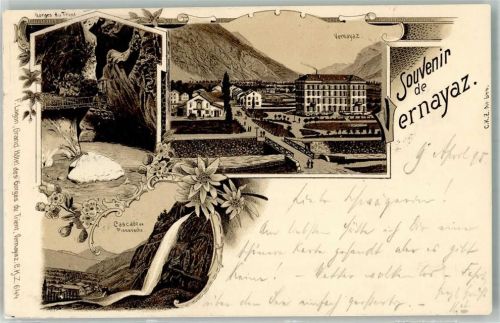Vernayaz 1898 Wassefall