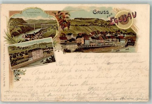 Eglisau 1900 Kurhaus Eisenbahnbrücke