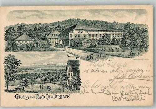 Oftringen 1901 Gasthaus Bad Lauterbach