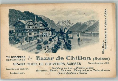 Chillon Hotel Gasthaus du Chateau Straßenbahn