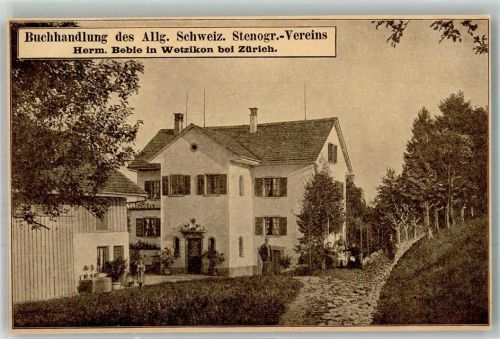 Wetzikon ZH Buchhandlung d. Allg. Schweiz. Stenogr.-Vereins