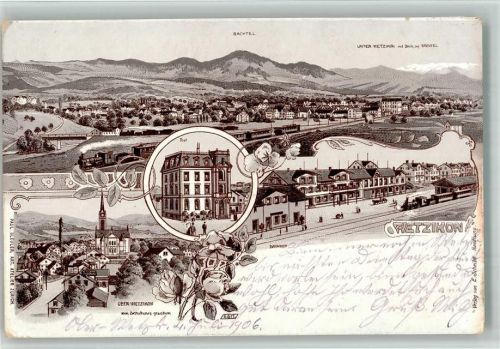 Wetzikon ZH 1906 Bahnhof Eisenbahn