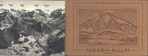 Niesen Panoramafoto Niesen-Kulm 3-fach Klapp Karte