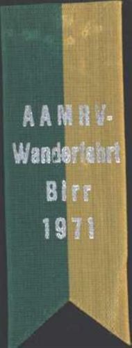 Birr AAMRV Wanderfahrt Birr 1971 Ansteckfähnchen