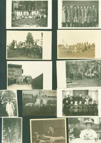 Andelfingen Lot mit 6 AK und 14 Fotos Portraits von Schulklassen Gruppenfotos untersch. Grössen