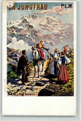 Jungfrau BE Trachten Reiterin Damensattel sign