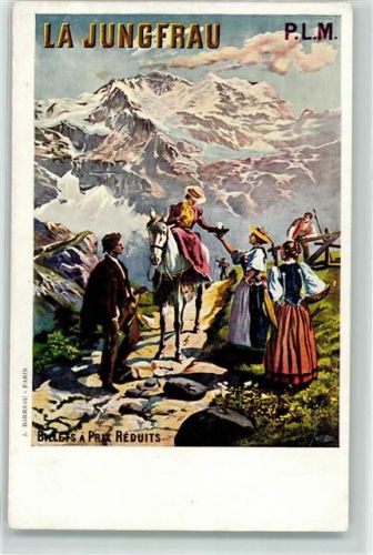 Jungfrau BE Trachten Reiterin Damensattel sign