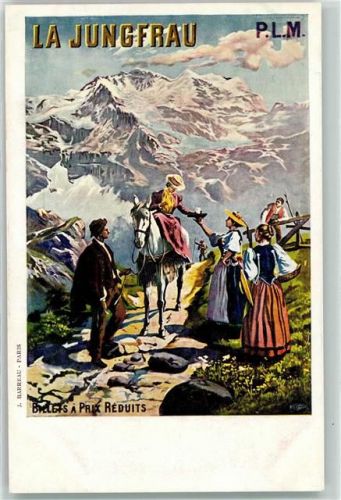 Jungfrau BE Trachten Reiterin Damensattel sign