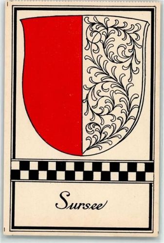 Sursee Wappen Für das Alter Luzerner Kantonal-Komitee 1. Serie 1926
