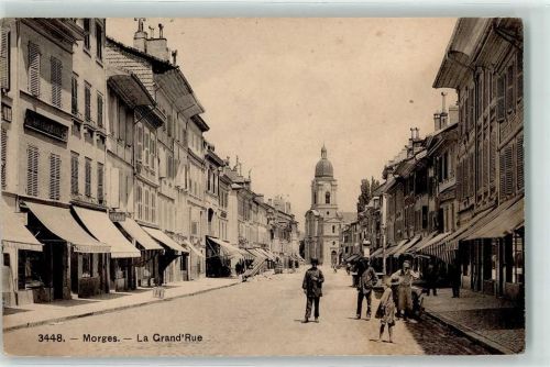 Morges 1913 La Grand'Rue