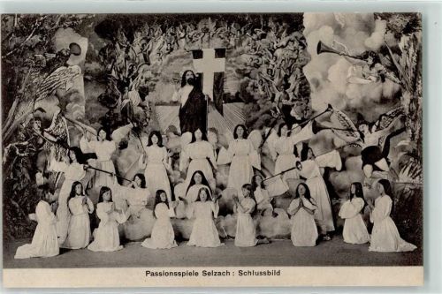 Selzach Passionsspiele Schlussbild Engel Fanfaren Jesus