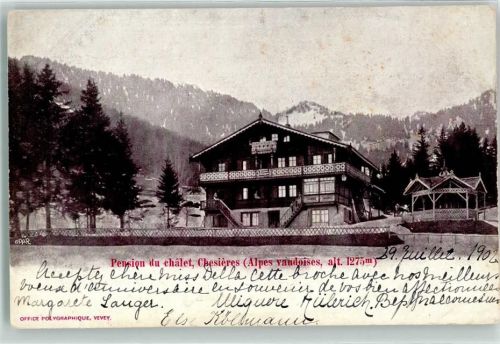 Chesières 1902 Pension du Chalet