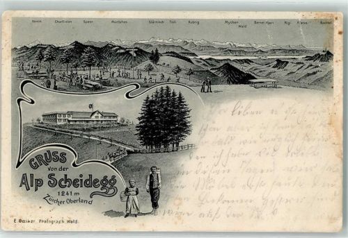Wald ZH 1907 Gasthaus Alp Scheidegg