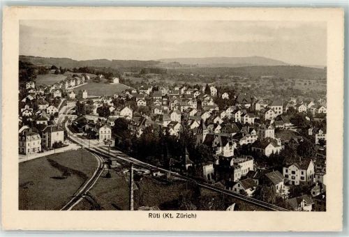 Rüti ZH 1916 Bahnlinie Bahnhof