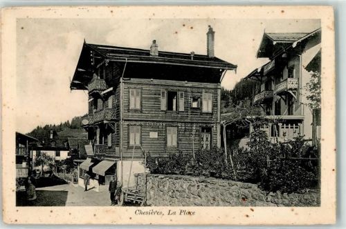 Chesières 1918 - ches la Place