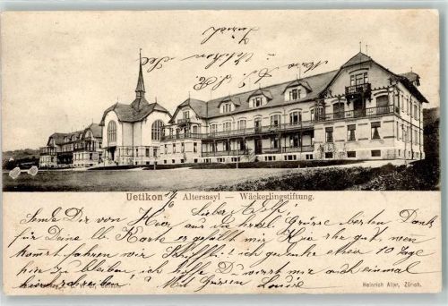 Uetikon am See 1904 Wäckerlingstiftung Altersasyl