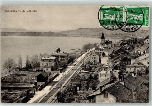 Grandson 1913 Bahnlinie Chateau