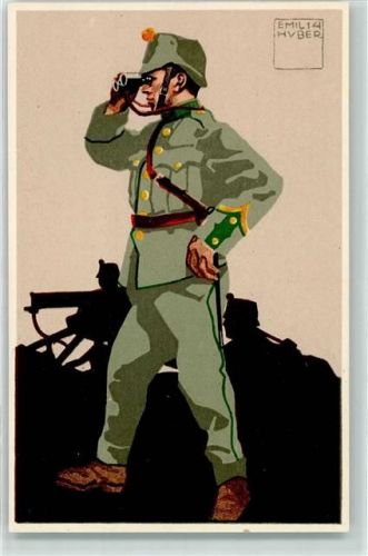 Felduniforn Neue Ordonnanz 11. Infanterie Mitrailleur Korporal sign. Emil Huber Ort lt. Verlag