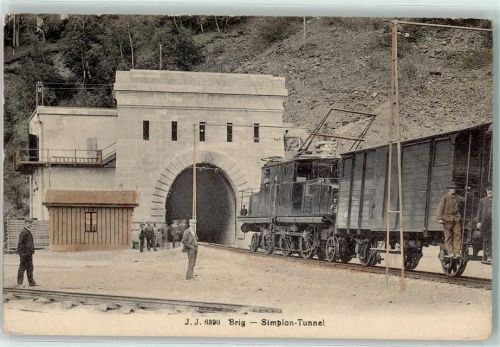 Brig Simplontunnel Eisenbahn