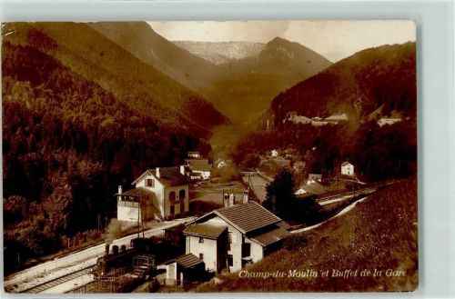 Champ-du-Moulin Gasthaus Buffet de la Gare Bahnhof Eisenbahn