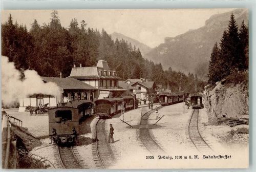 Brünig Bahnhof Gasthaus Bahnhofbuffet Eisenbahn