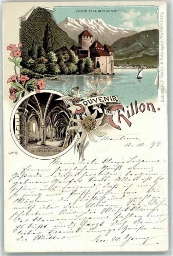 Chillon 1897 Dent du Midi