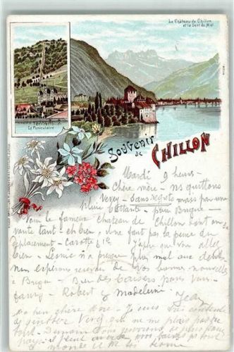 Chillon 1897 le Chateau Dent du Midi