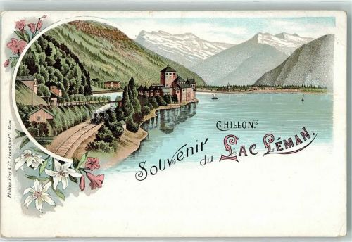 Chillon Lac Leman Bahnlinie Eisenbahn