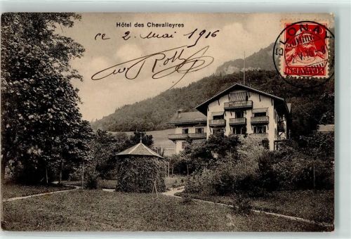 Blonay 1916 Hotel les Chevalleyres Ort handschriftlich