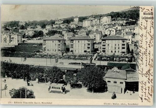 Colombier NE 1902 Neuchatel Straßenbahn