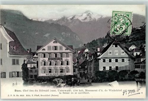 Stans 1904 Hotel Krone Chef lieu du Nidwald