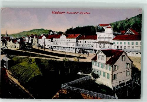 Waldstatt 1919 Kuranstalt Hirschen Bahnlinie