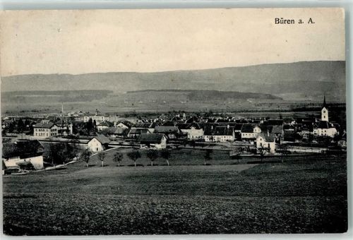 Büren an der Aare 1911 Bahnlinie