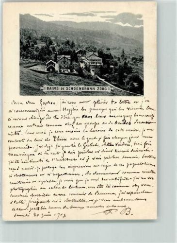 Zug 1903 Bains de Schienbrunn