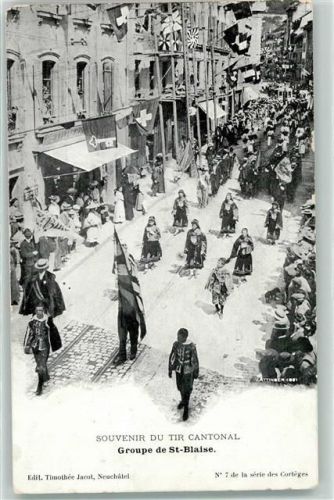 St-Blaise Souvenir du Tir Cantonal Groupe de St-Blaise Festzug
