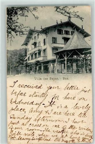 Bex 1904 Villa des Bains